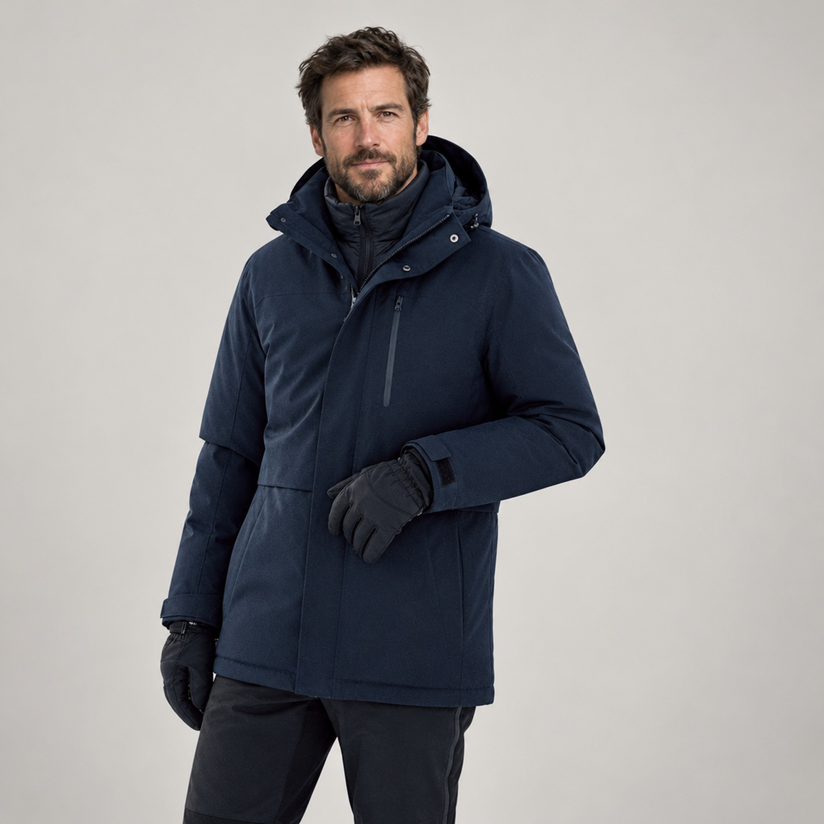 JACKET PUFFER 3-IN-1 NORTHPEAK COLD AVENUE MEN'S