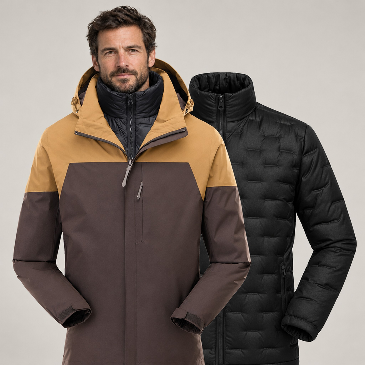 JACKET 3-IN-1 PUFFER NORTHPEAK ALPINE MEN'S