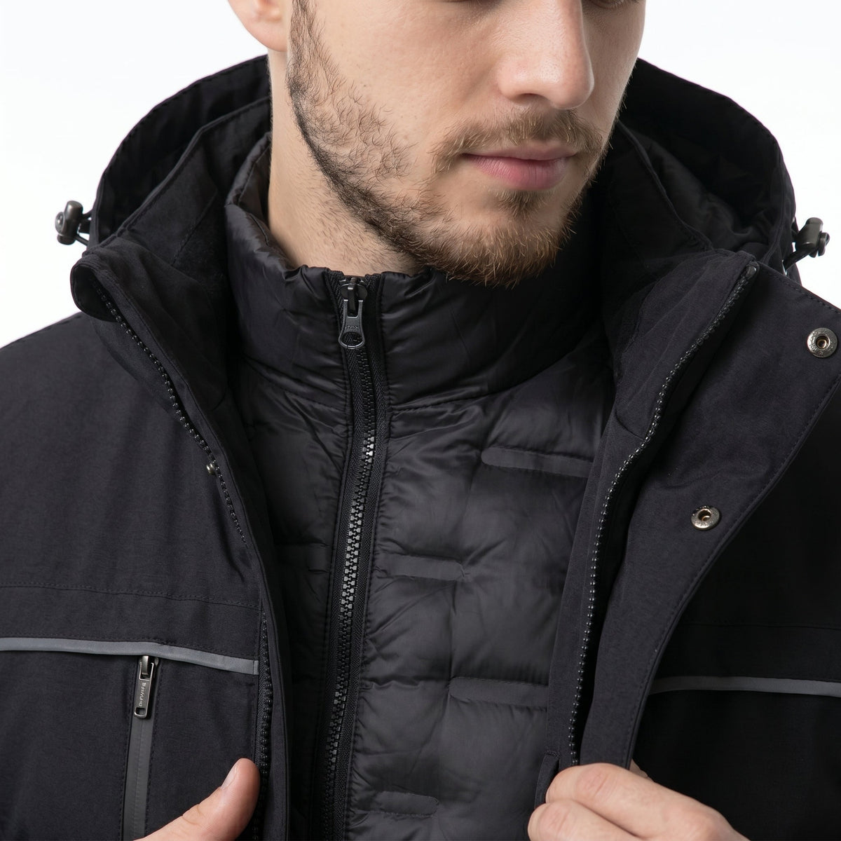 JACKET PUFFER 3-IN-1 NORTHPEAK HYBRID MEN'S