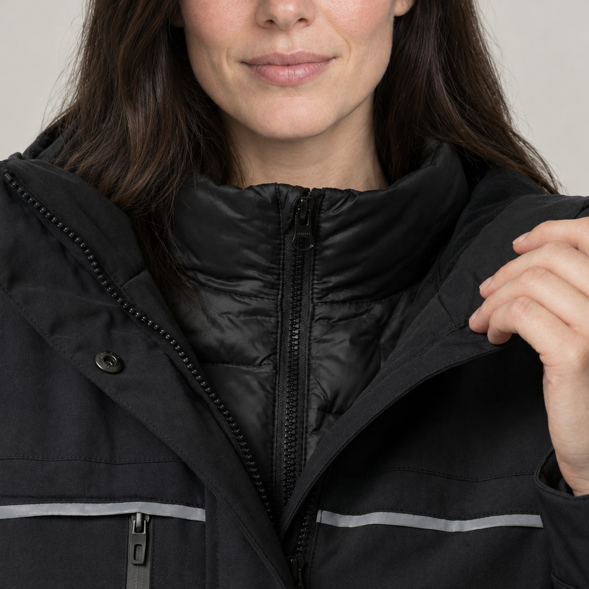 JACKET PUFFER 3-IN-1 NORTHPEAK HYBRID WOMEN'S