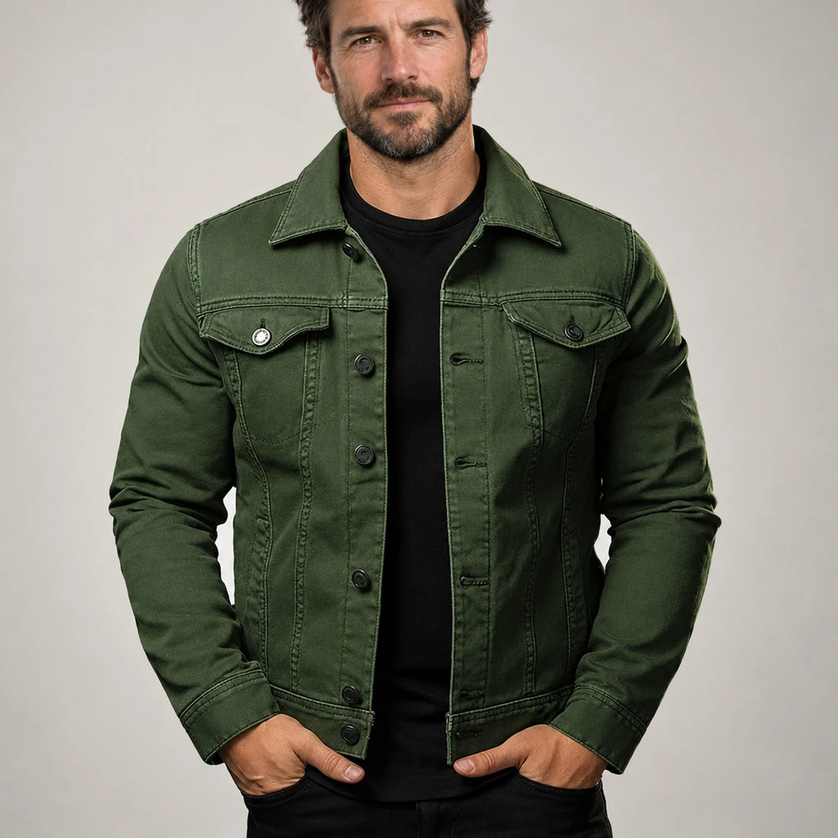 JACKET NORTHPEAK DENIM SLIM MEN'S
