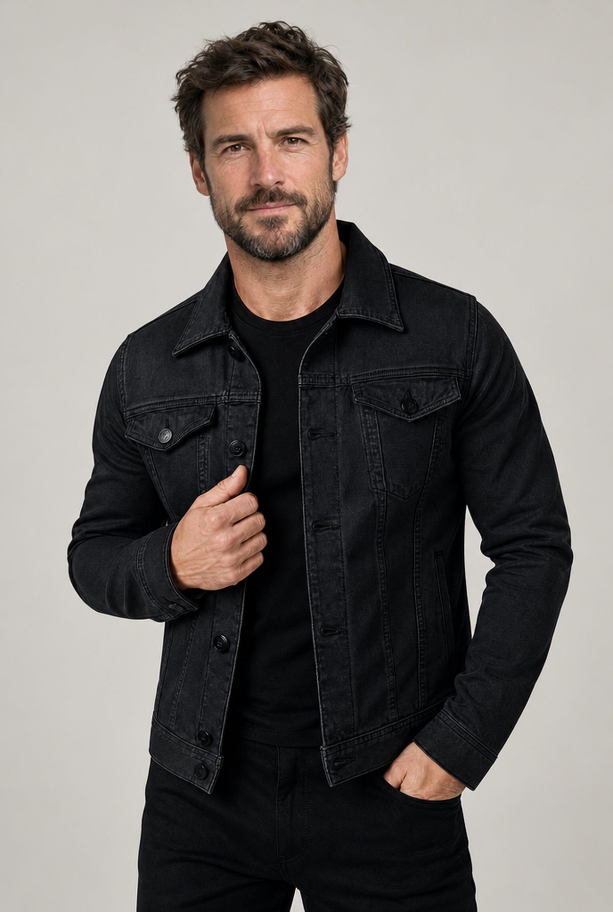 JACKET NORTHPEAK DENIM SLIM MEN'S