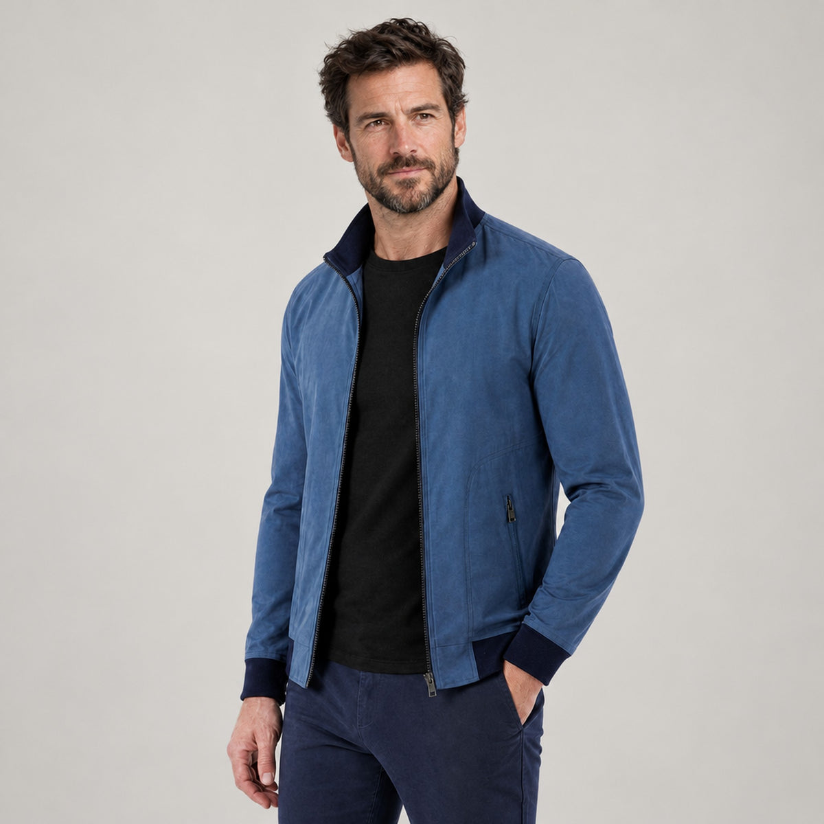 JACKET NORTHPEAK BOMBER PLAID LINING MEN'S