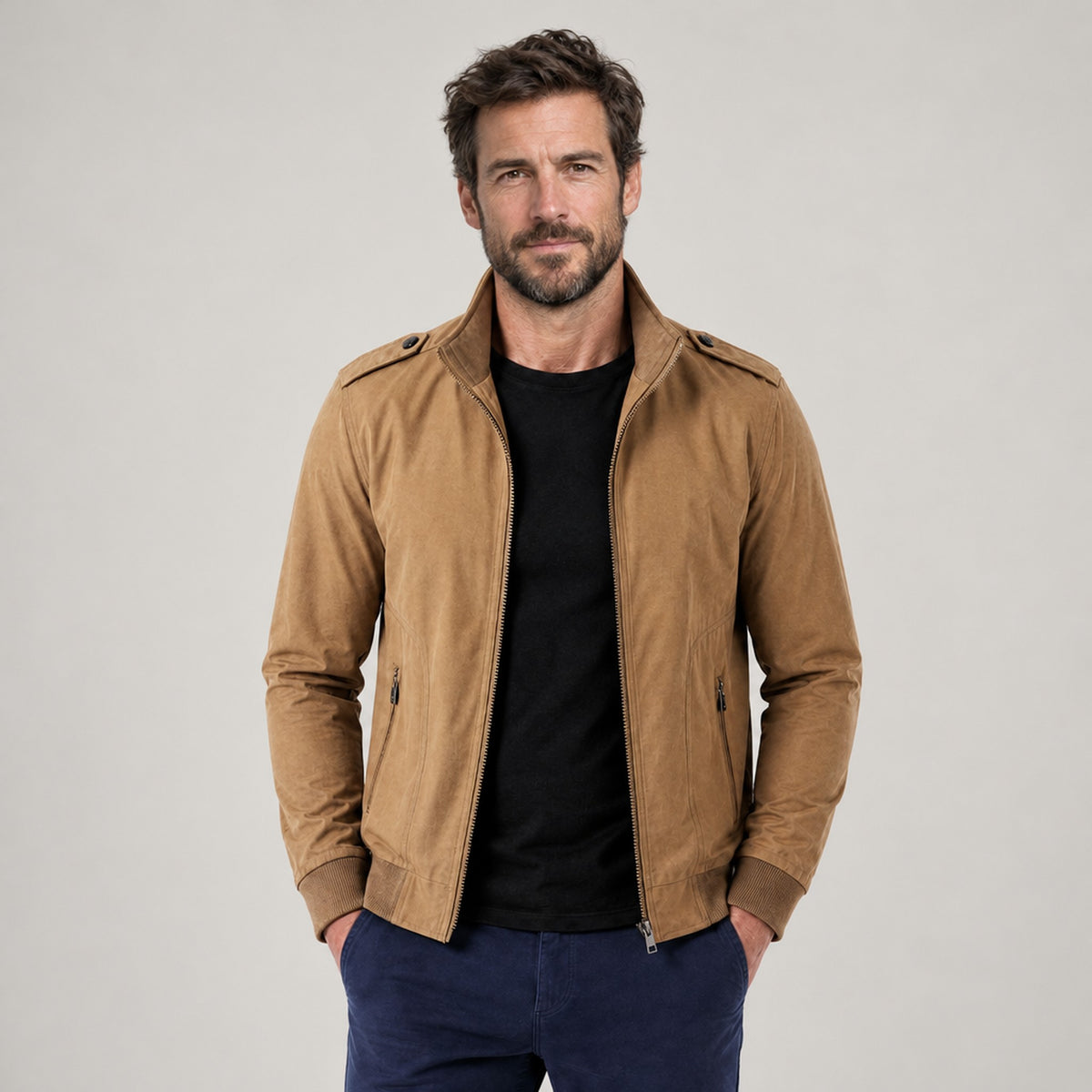 JACKET NORTHPEAK BOMBER PLAID LINING MEN'S