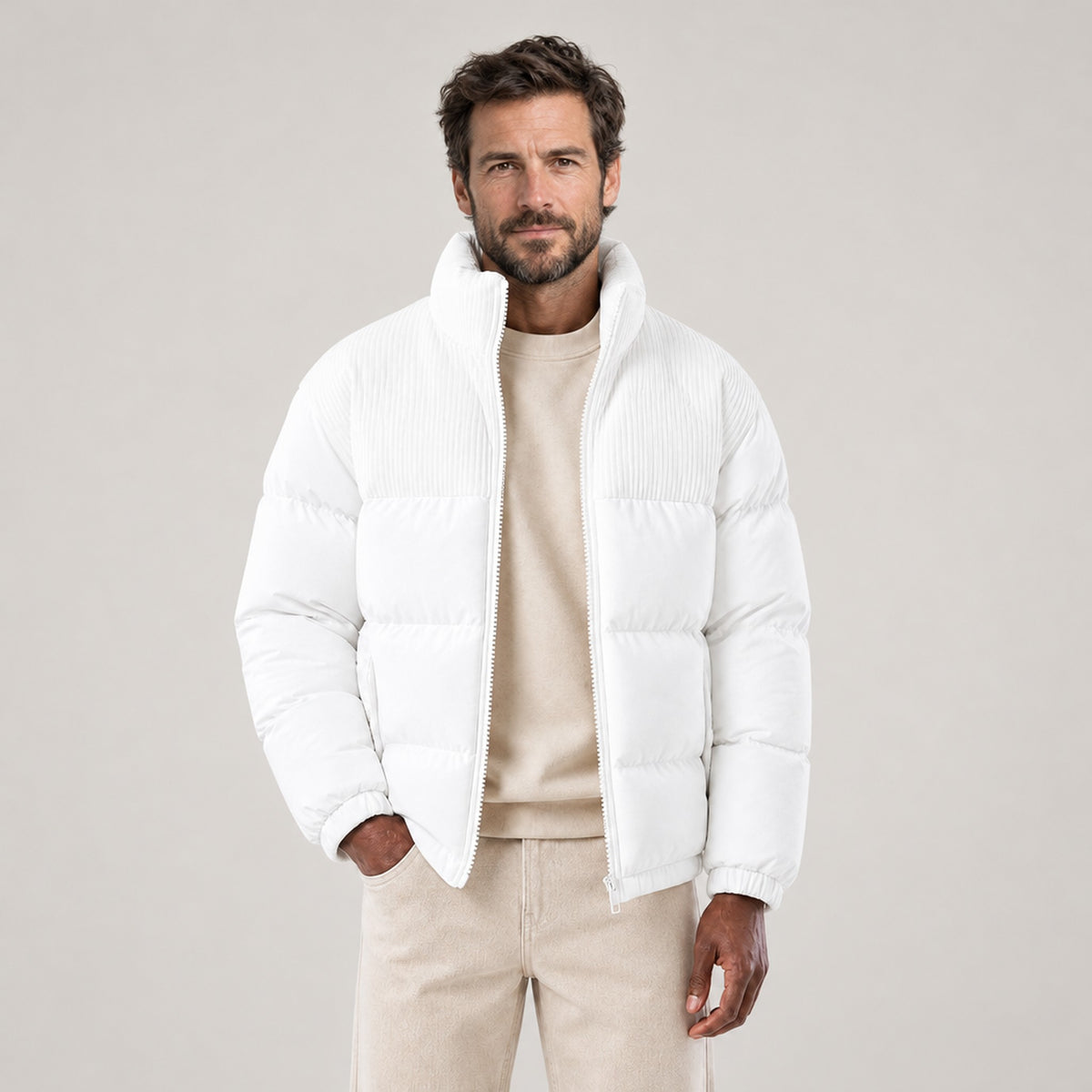 JACKET NORTHPEAK WOOL-LINED PUFFER MEN'S