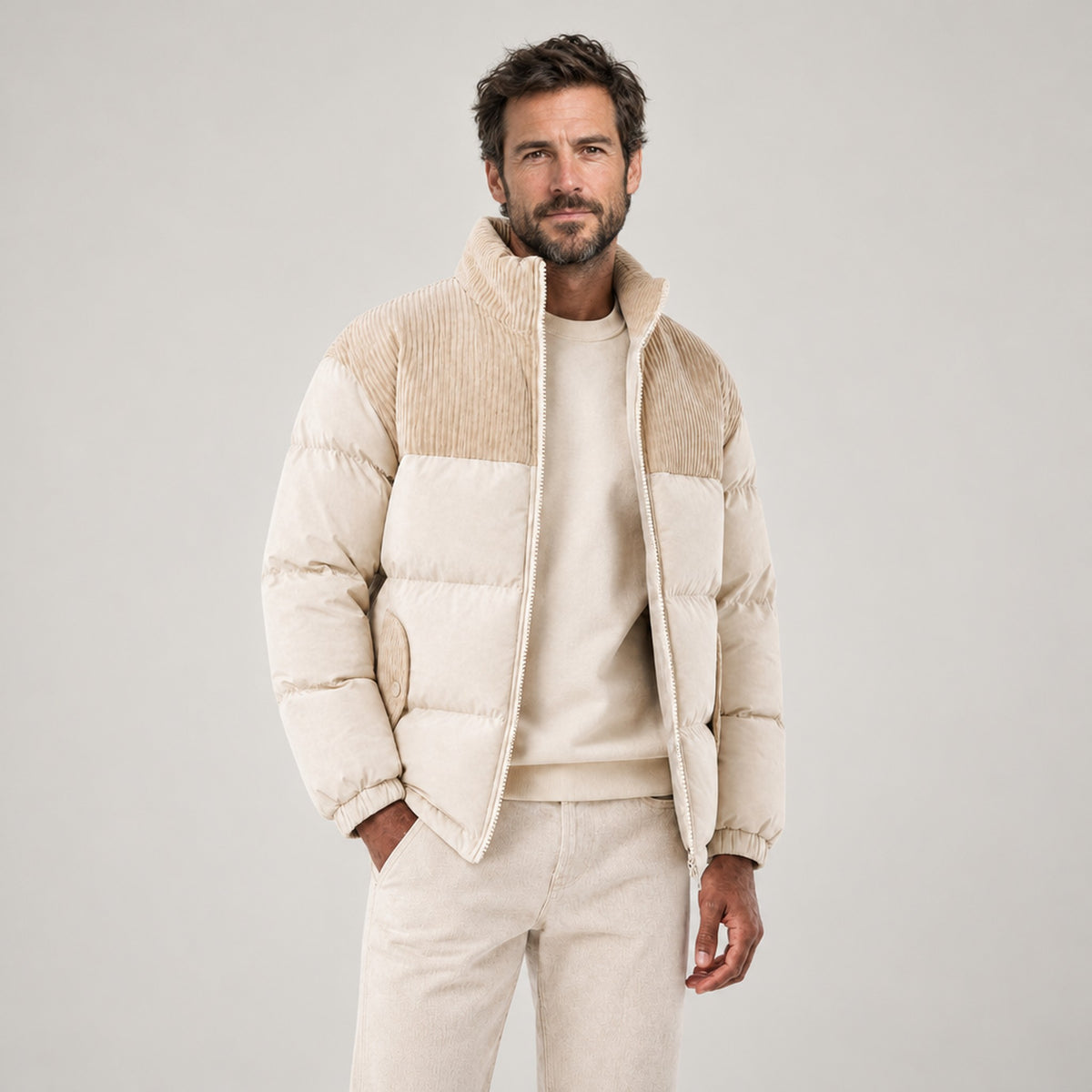 JACKET NORTHPEAK WOOL-LINED PUFFER MEN'S