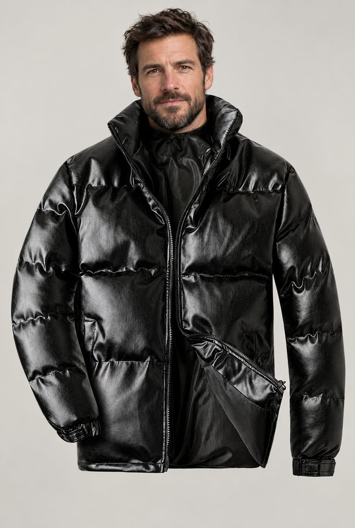 JACKET NORTHPEAK QUILTED PUFFER BLACK MEN'S