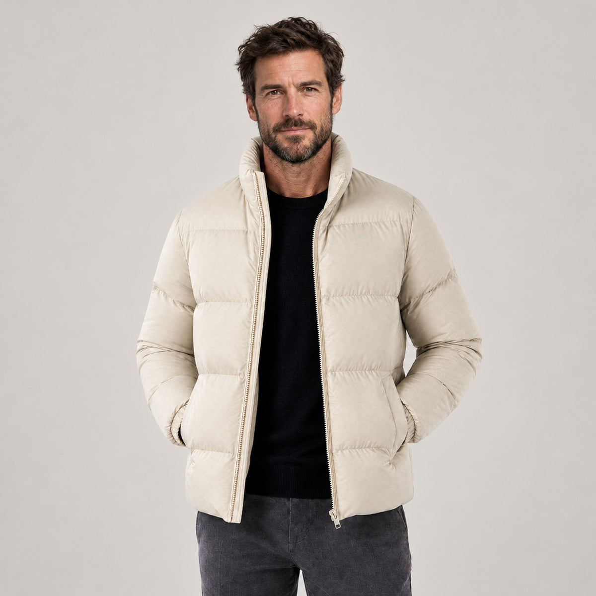 Jacket High Collar Puffer Men's - view 7