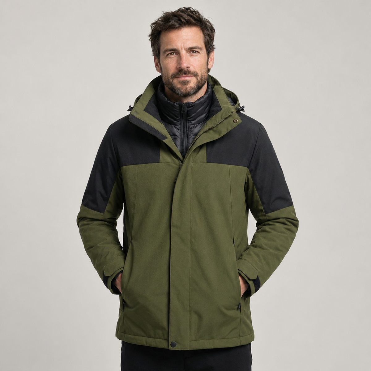 JACKET 3-IN-1 PUFFER NORTHPEAK OUTLANDER MEN'S