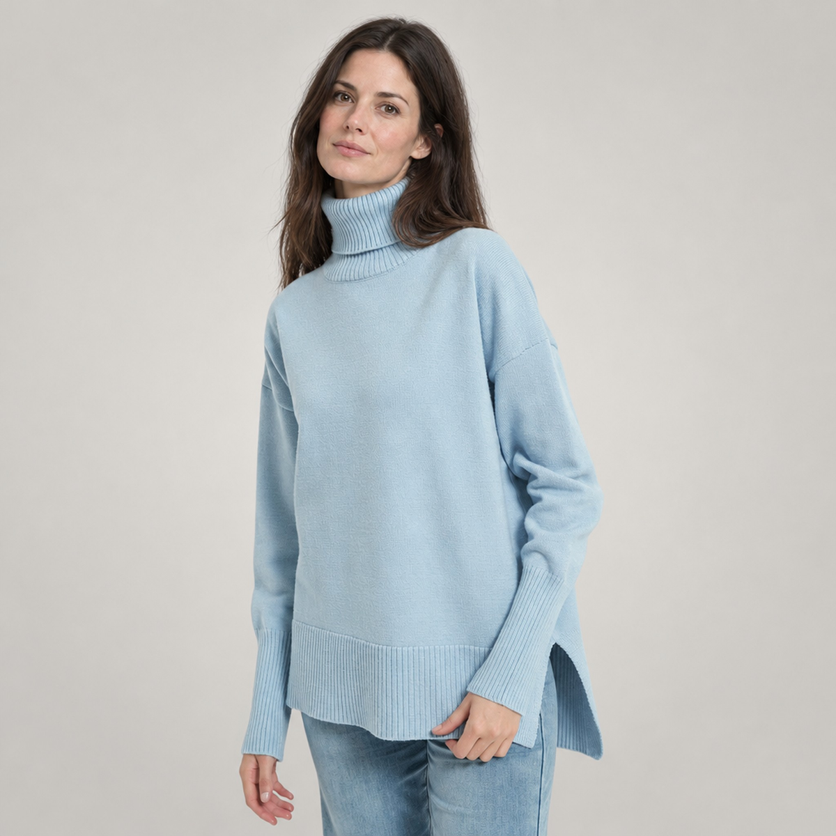T-SHIRT NORTHPEAK GOLA ALTA WOMEN'S BLUE