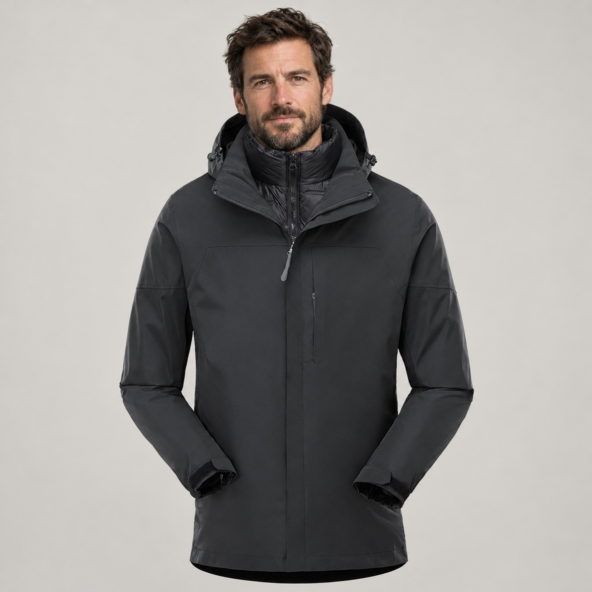 JACKET 3-IN-1 PUFFER NORTHPEAK ALPINE MEN'S