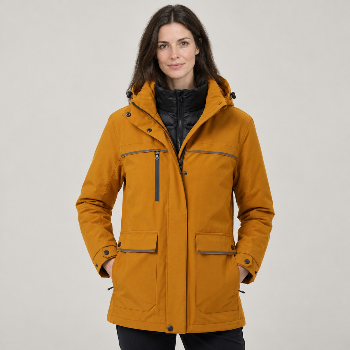JACKET PUFFER 3-IN-1 NORTHPEAK HYBRID WOMEN'S