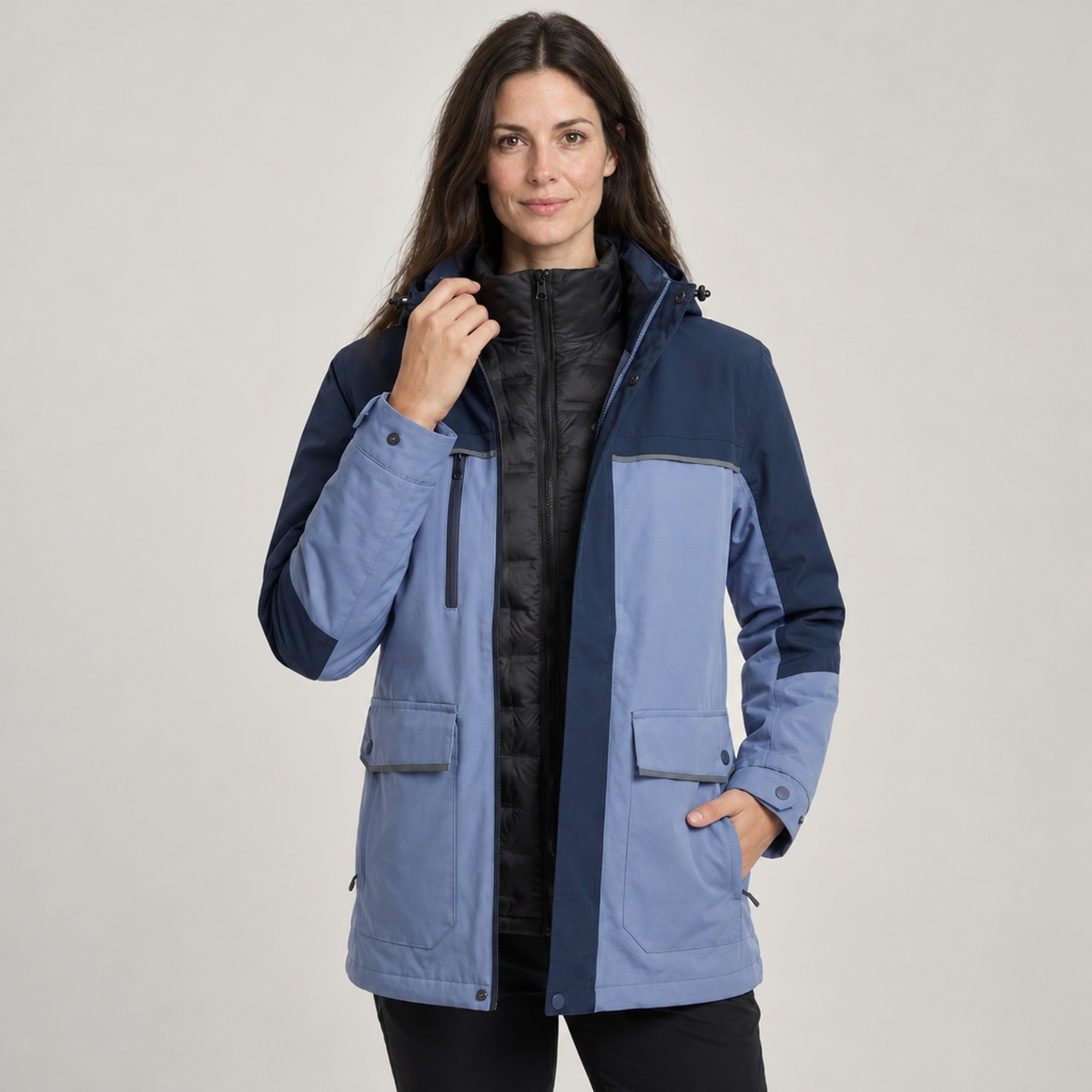 JACKET PUFFER 3-IN-1 NORTHPEAK HYBRID WOMEN'S