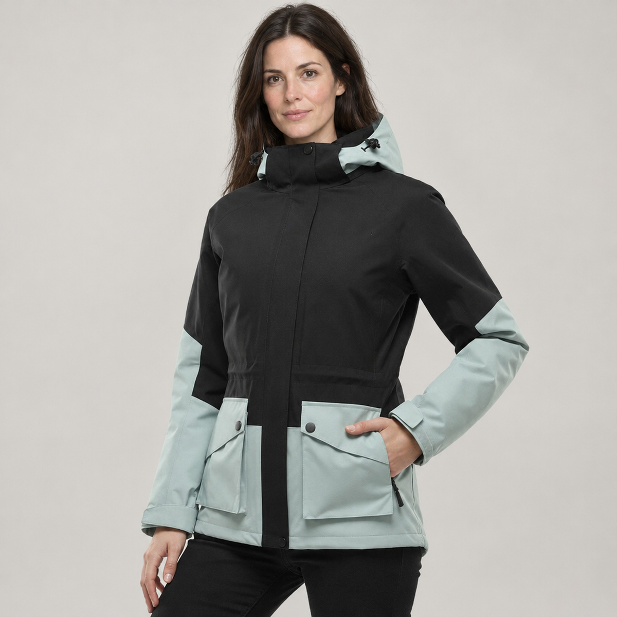 JACKET 3-IN-1 NORTHPEAK CARBON WOMEN'S
