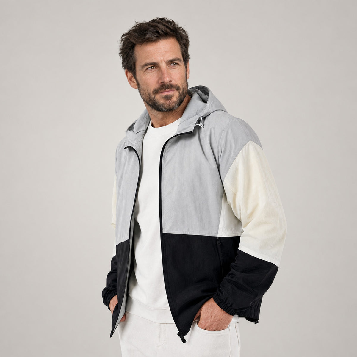 JACKET NORTHPEAK HOODED WINDBREAKER MEN'S