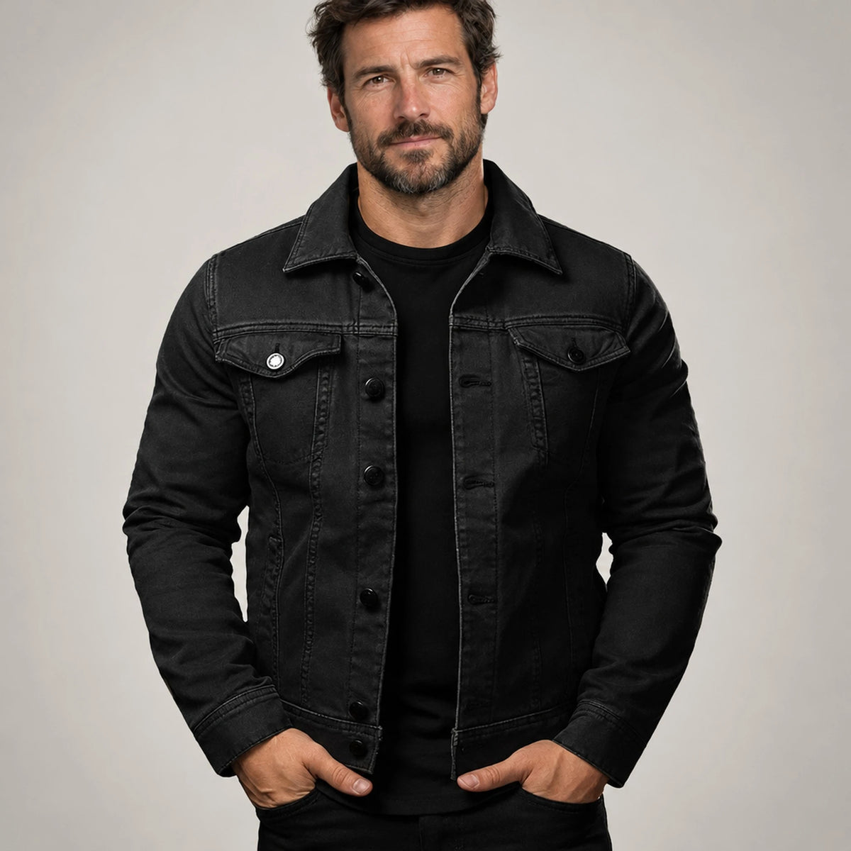 JACKET NORTHPEAK DENIM SLIM MEN'S