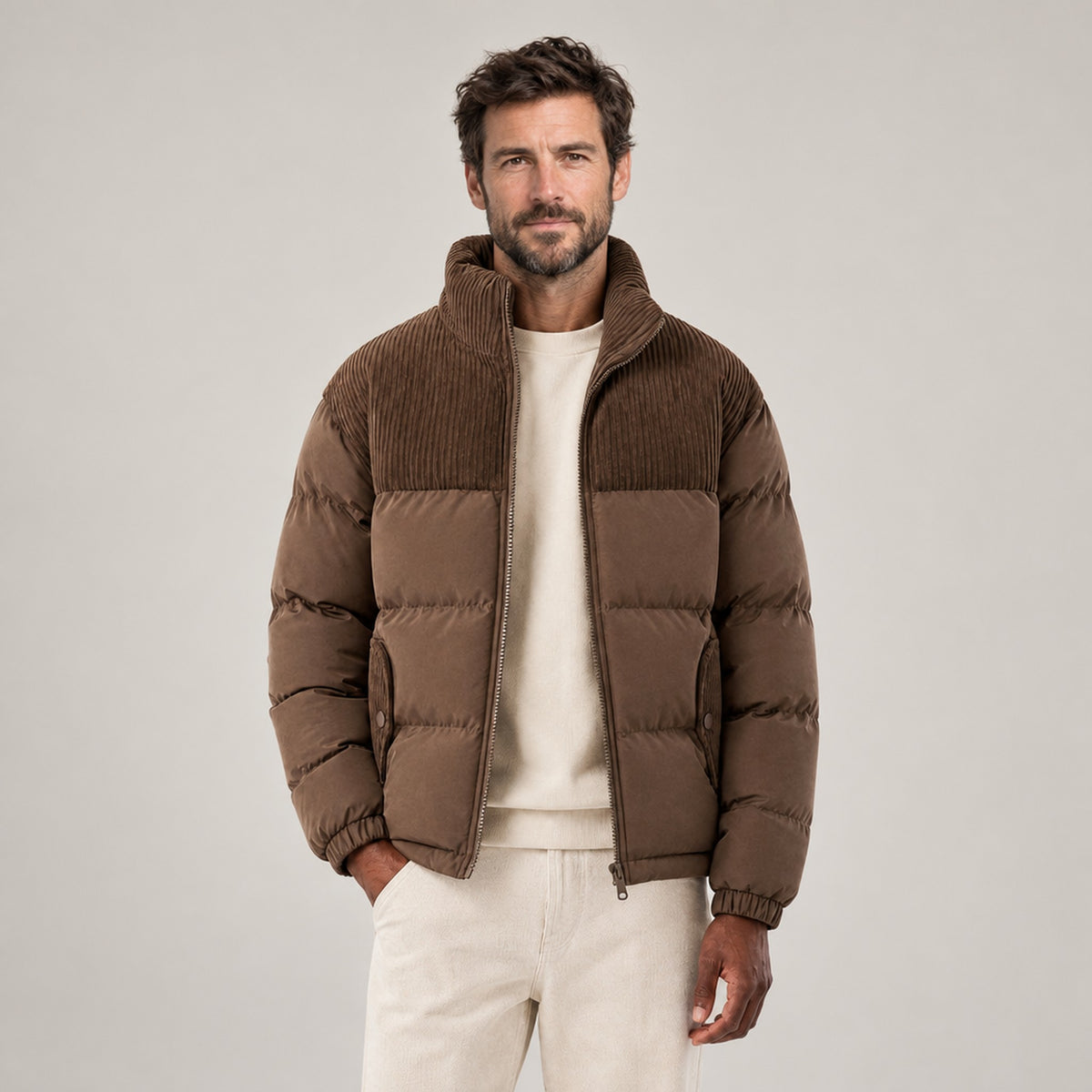 JACKET NORTHPEAK WOOL-LINED PUFFER MEN'S