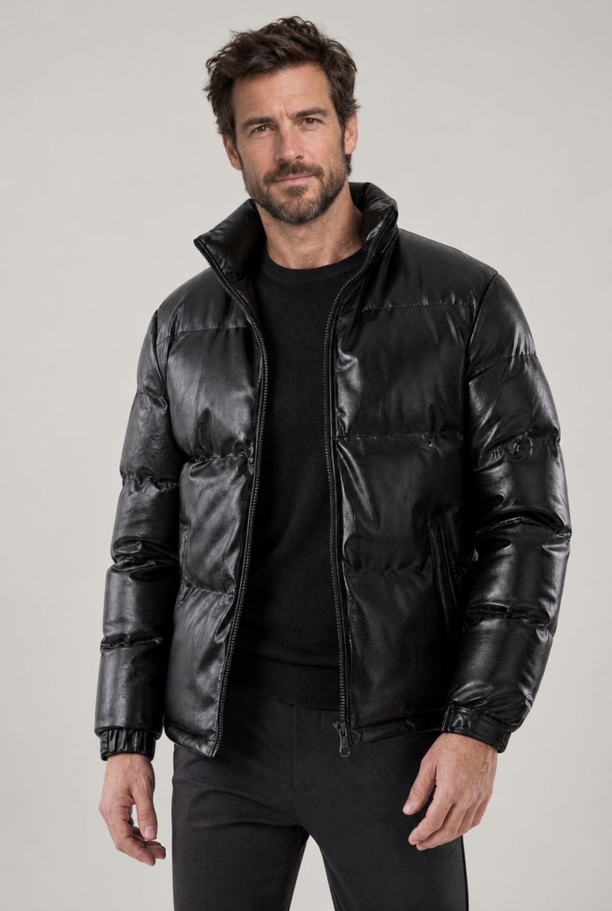 JACKET NORTHPEAK QUILTED PUFFER BLACK MEN'S