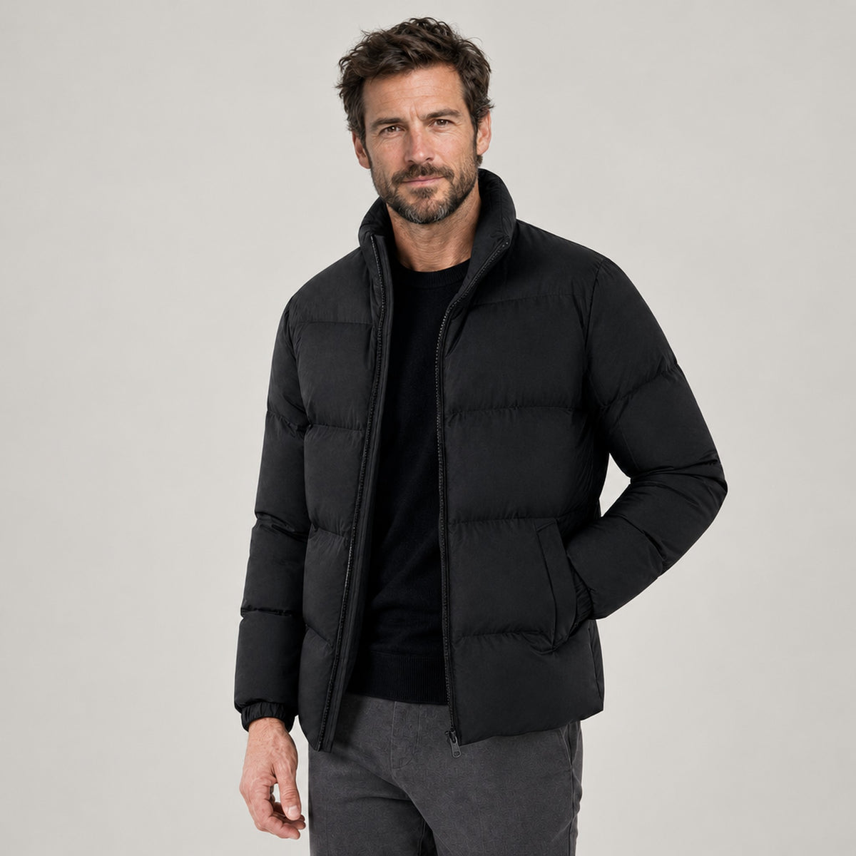 JACKET NORTHPEAK HIGH COLLAR PUFFER MEN'S