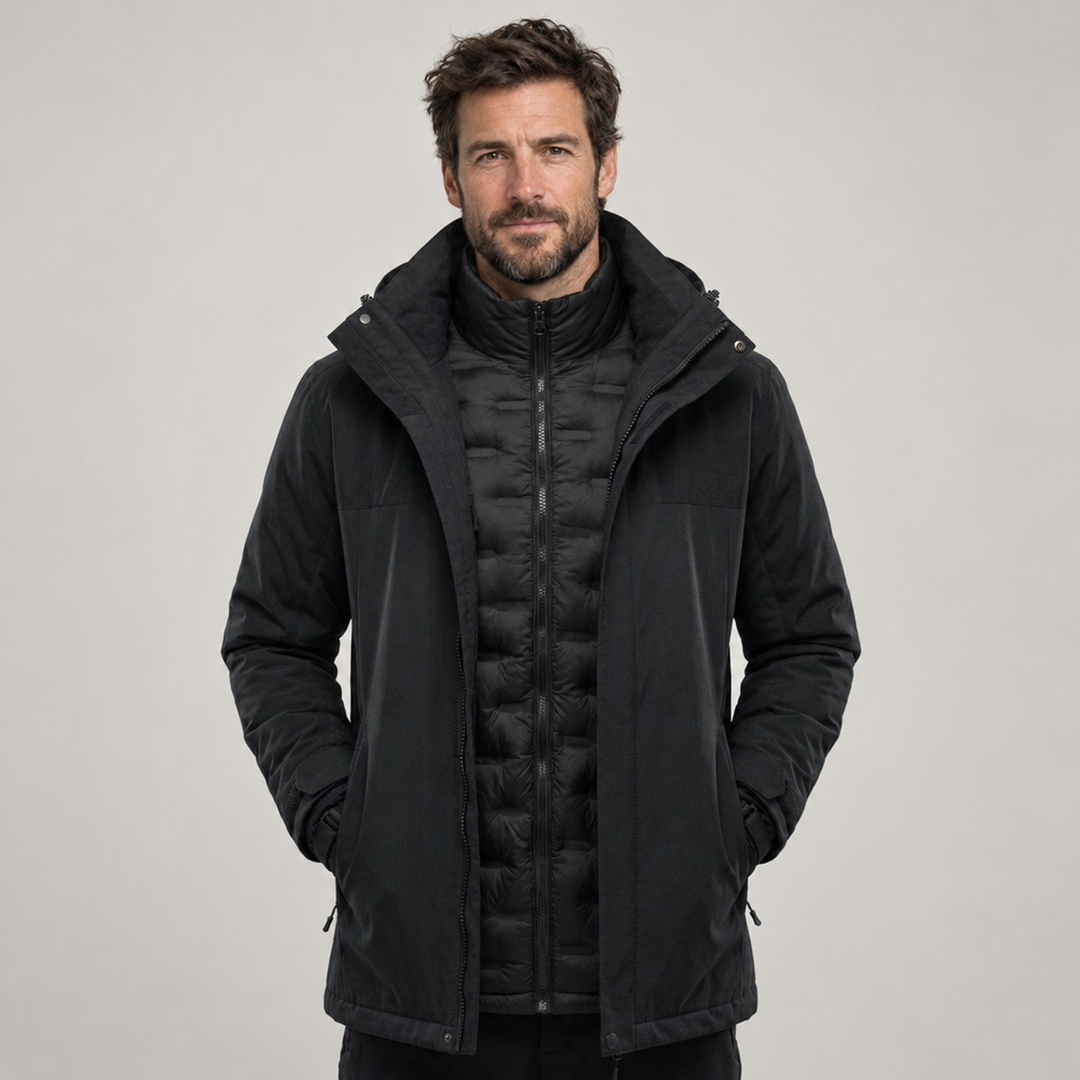JACKET 3-IN-1 PUFFER NORTHPEAK OUTLANDER MEN'S