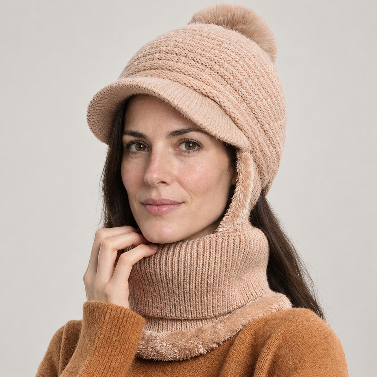 BEANIE/SCARF NORTHPEAK TRICOT WOMEN'S